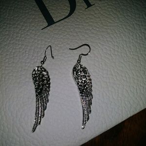 Angel wing earrings
